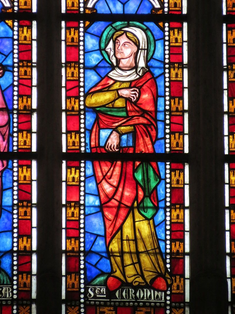 Sainte Céronne, vitrail de la cathédrale de Sées